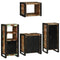 vidaXL Bathroom Furniture Set 4 pcs Multicolour Solid Reclaimed Wood