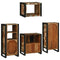 vidaXL Bathroom Furniture Set 4 pcs Multicolour Solid Reclaimed Wood