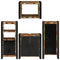 vidaXL Bathroom Furniture Set 4 pcs Multicolour Solid Reclaimed Wood
