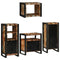 vidaXL Bathroom Furniture Set 4 pcs Multicolour Solid Reclaimed Wood