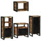vidaXL Bathroom Furniture Set 4 pcs Multicolour Solid Reclaimed Wood