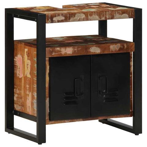 vidaXL Bathroom Furniture Set 4 pcs Multicolour Solid Reclaimed Wood