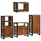 vidaXL Bathroom Furniture Set 4 pcs Multicolour Solid Reclaimed Wood