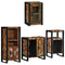 vidaXL Bathroom Furniture Set 4 pcs Multicolour Solid Reclaimed Wood