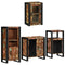 vidaXL Bathroom Furniture Set 4 pcs Multicolour Solid Reclaimed Wood