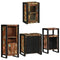 vidaXL Bathroom Furniture Set 4 pcs Multicolour Solid Reclaimed Wood