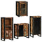 vidaXL Bathroom Furniture Set 4 pcs Multicolour Solid Reclaimed Wood