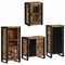 vidaXL Bathroom Furniture Set 4 pcs Multicolour Solid Reclaimed Wood