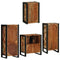 vidaXL Bathroom Furniture Set 4 pcs Multicolour Solid Reclaimed Wood