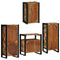 vidaXL Bathroom Furniture Set 4 pcs Multicolour Solid Reclaimed Wood