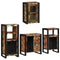 vidaXL Bathroom Furniture Set 4 pcs Multicolour Solid Reclaimed Wood