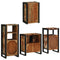 vidaXL Bathroom Furniture Set 4 pcs Multicolour Solid Reclaimed Wood