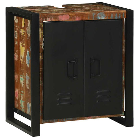 vidaXL Bathroom Furniture Set 4 pcs Multicolour Solid Reclaimed Wood