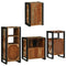 vidaXL Bathroom Furniture Set 4 pcs Multicolour Solid Reclaimed Wood