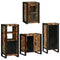vidaXL Bathroom Furniture Set 4 pcs Multicolour Solid Reclaimed Wood