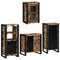 vidaXL Bathroom Furniture Set 4 pcs Multicolour Solid Reclaimed Wood