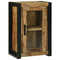 vidaXL Bathroom Furniture Set with Door 4 pcs Brown Solid Mango Wood