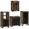 vidaXL Bathroom Furniture Set 4 pcs Multicolour Solid Reclaimed Wood