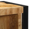 vidaXL Bathroom Furniture Set with Door 3 pcs Brown Solid Mango Wood