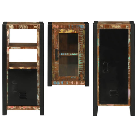 vidaXL Bathroom Furniture Set 3 pcs Multicolour Solid Reclaimed Wood