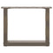 vidaXL Coffee Table Legs U-Shaped 2 pcs Natural Steel 40x(30-31) cm Steel