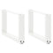 vidaXL Coffee Table Legs U-Shaped 2 pcs White 50x(30-31) cm Steel