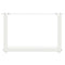 vidaXL Coffee Table Legs U-Shaped 2 pcs White 50x(30-31) cm Steel