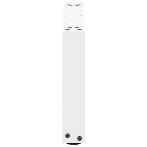 vidaXL Coffee Table Legs U-Shaped 2 pcs White 50x(30-31) cm Steel
