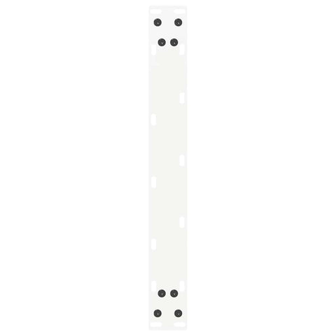 vidaXL Coffee Table Legs U-Shaped 2 pcs White 50x(30-31) cm Steel