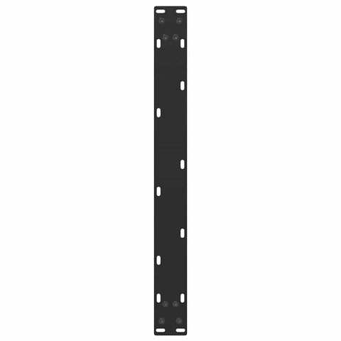 vidaXL Coffee Table Legs U-Shaped 2 pcs Black 60x(30-31) cm Steel