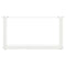 vidaXL Coffee Table Legs U-Shaped 2 pcs White 60x(30-31) cm Steel