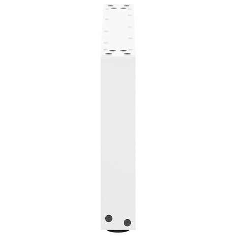 vidaXL Coffee Table Legs U-Shaped 2 pcs White 60x(30-31) cm Steel