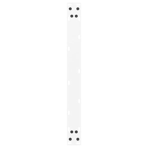 vidaXL Coffee Table Legs U-Shaped 2 pcs White 60x(30-31) cm Steel
