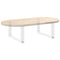 vidaXL Coffee Table Legs U-Shaped 2 pcs White 60x(30-31) cm Steel