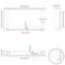 vidaXL Coffee Table Legs U-Shaped 2 pcs White 60x(30-31) cm Steel