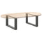 vidaXL Coffee Table Legs U-Shaped 2 pcs Anthracite 60x(30-31) cm Steel