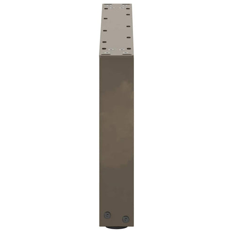 vidaXL Coffee Table Legs U-Shaped 2 pcs Natural Steel 60x(30-31) cm Steel