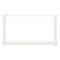 vidaXL Coffee Table Legs U-Shaped 2 pcs White 70x(30-31) cm Steel