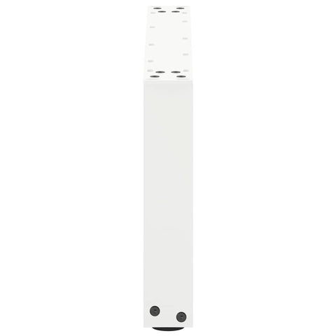 vidaXL Coffee Table Legs U-Shaped 2 pcs White 70x(30-31) cm Steel