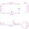 vidaXL Coffee Table Legs U-Shaped 2 pcs White 70x(30-31) cm Steel