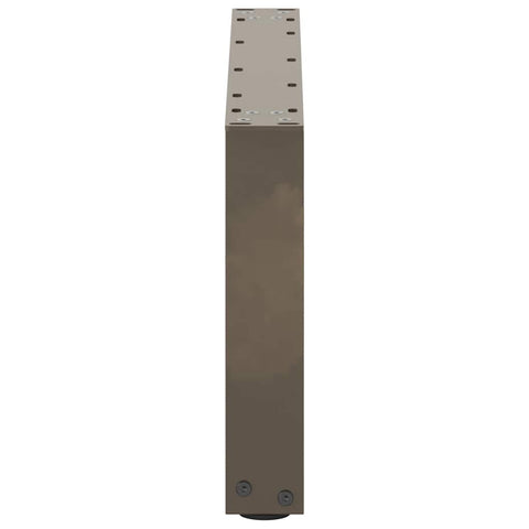 vidaXL Coffee Table Legs U-Shaped 2 pcs Natural Steel 70x(30-31) cm Steel