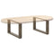 vidaXL Coffee Table Legs U-Shaped 2 pcs Natural Steel 70x(30-31) cm Steel