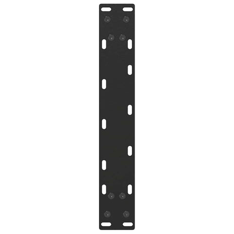 vidaXL Coffee Table Legs U-Shaped 2 pcs Black 28x(42-43) cm Steel