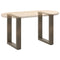 vidaXL Coffee Table Legs U-Shaped 2 pcs Natural Steel 28x(42-43) cm Steel