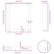 vidaXL Coffee Table Legs U-Shaped 2 pcs Natural Steel 28x(42-43) cm Steel