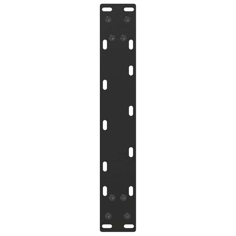 vidaXL Coffee Table Legs U-Shaped 2 pcs Black 38x(42-43) cm Steel
