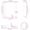 vidaXL Coffee Table Legs U-Shaped 2 pcs Natural Steel 38x(42-43) cm Steel