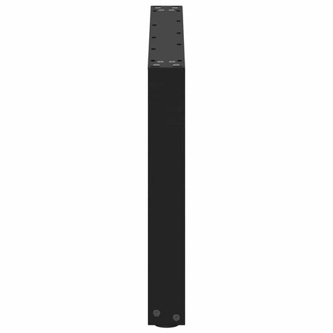 vidaXL Coffee Table Legs U-Shaped 2 pcs Black 60x(42-43) cm Steel