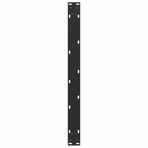 vidaXL Coffee Table Legs U-Shaped 2 pcs Black 60x(42-43) cm Steel