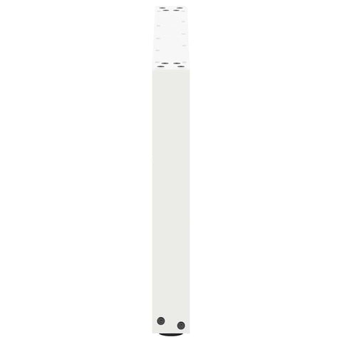 vidaXL Coffee Table Legs U-Shaped 2 pcs White 60x(42-43) cm Steel